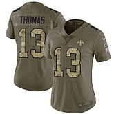 Women Nike Saints 13 Michael Thomas Olive Camo Salute To Service Limited Jersey Dzhi,baseball caps,new era cap wholesale,wholesale hats